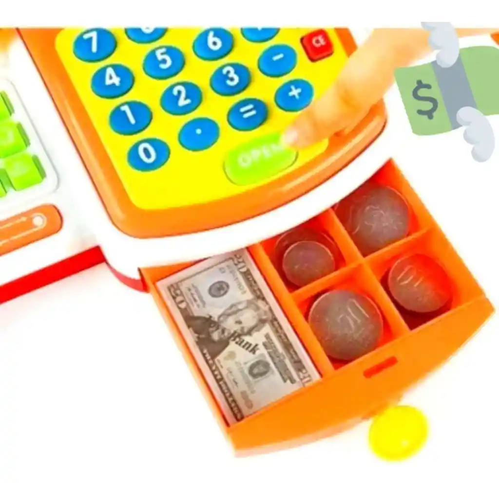 Caja Registradora Súper Market Juguete 41x20x19cm