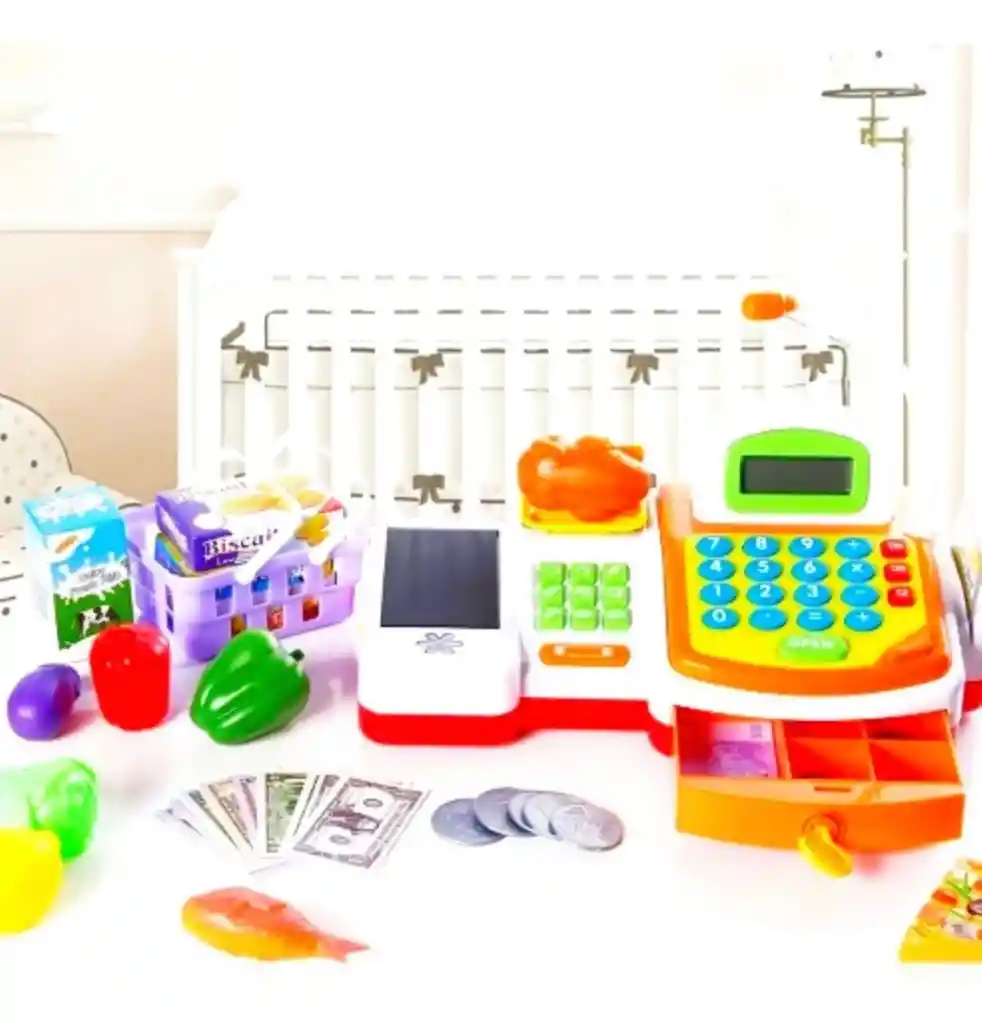 Caja Registradora Súper Market Juguete 41x20x19cm