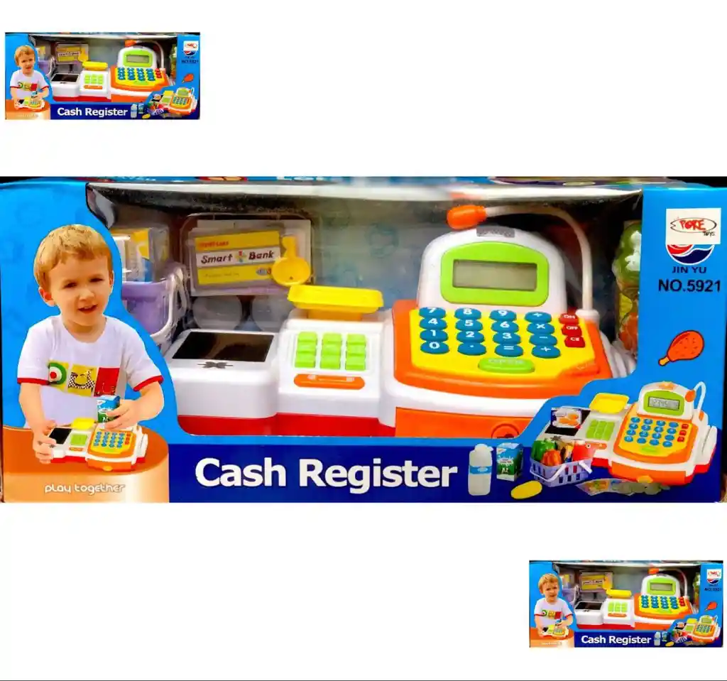 Caja Registradora Súper Market Juguete 41x20x19cm