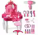 Juguete Tocador Para Niña Con Luces Sonidos Silla Y Accesorios