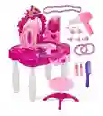 Juguete Tocador Para Niña Con Luces Sonidos Silla Y Accesorios