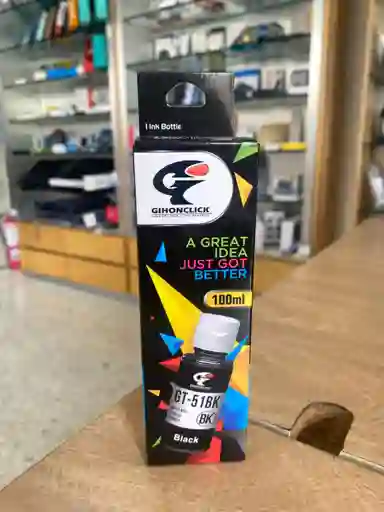 Tinta Hp Negra Gihonclick Gt-51bk 100ml Compatible Hp Gt51 / Recarga Impresora Ink Tank