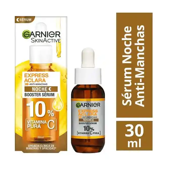 Serum Nocturno Garnier Express Aclara Vitamina C 30 Ml