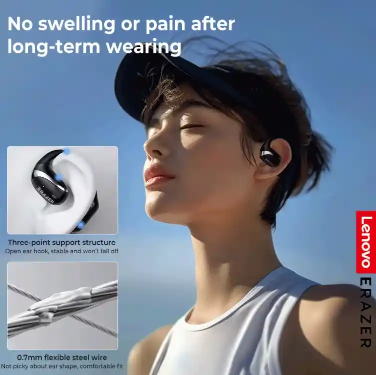 Audífonos Lenovo Erazer X9 Inalámbricos – Bluetooth 5.4, Sonido Estéreo Hd, Color Blanco