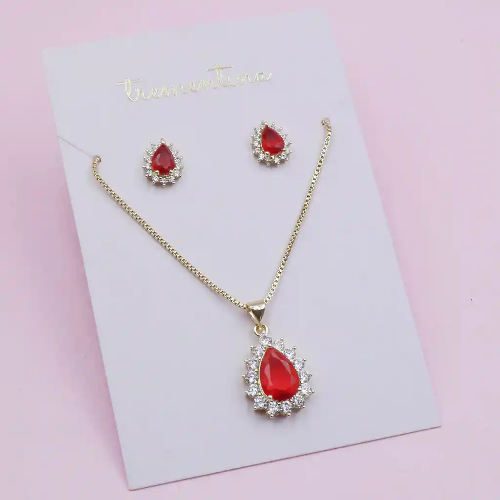 Set Dorado Gota Del Mar Roja