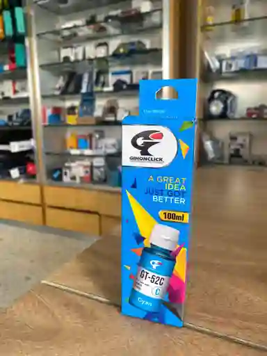🔵 Tinta Cian Gihonclick Gt-52c 100ml – Compatible Con Hp Ink Tank / Smart Tank