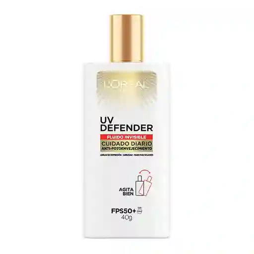 Protector Solar Diario Loreal Paris Uv Defender Fps 50+ 40gr