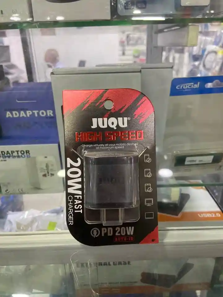 Cubo Cargador Juqu Jq-160 20w Tipo C – Carga Rápida Para Celulares Y Tablets // Adaptador Compacto Y Eficiente