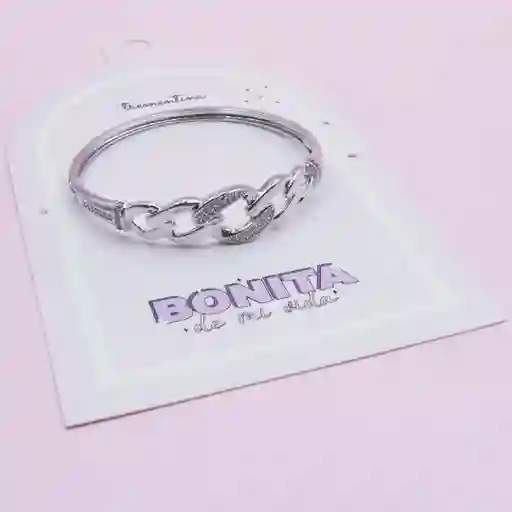 Pulsera En Rodio