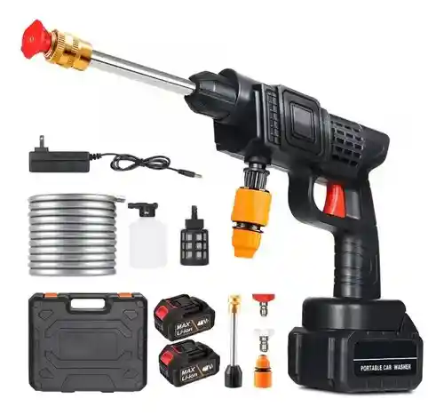 Hidrolavadora Portatil Recargable Con 2 Baterias 48v