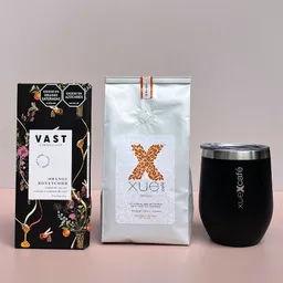 Kit Regalo Café Origen + Barra Chocolate & Mug Térmico – Kit Regalo Xue