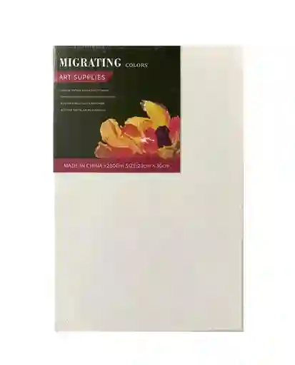 Lienzo Con Bastidor Redondo De 20 X 30 Cm