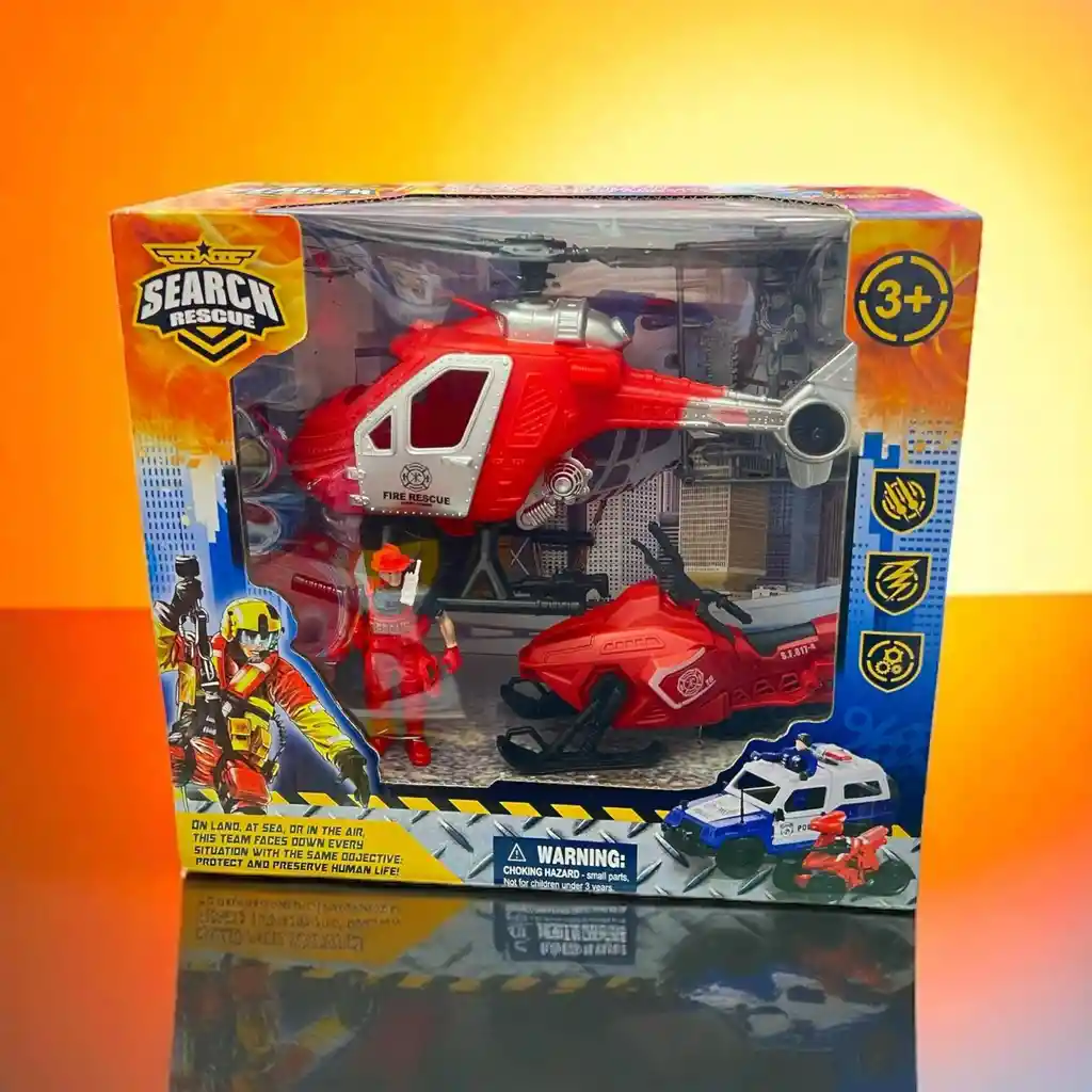 Juguete Combo Set De Bombero Al Rescate