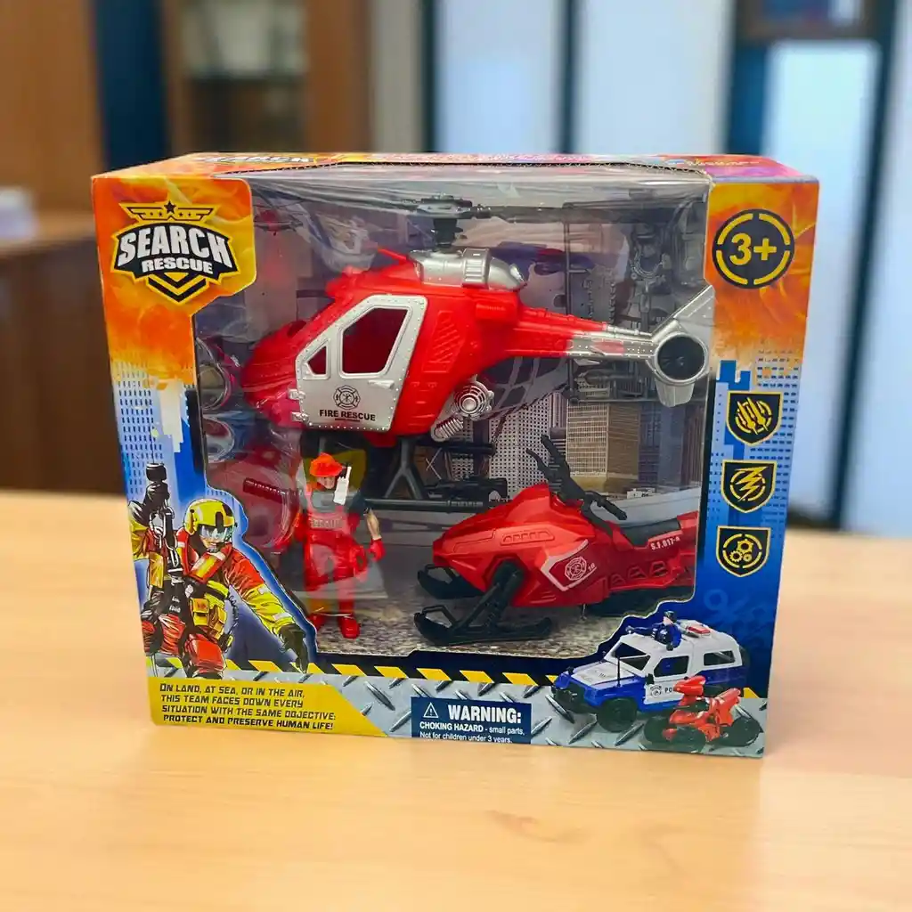 Juguete Combo Set De Bombero Al Rescate