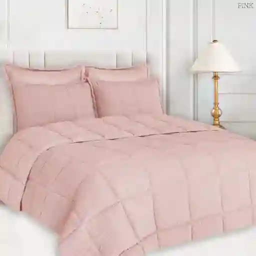 Plumón Doble Rosa 3 Piezas