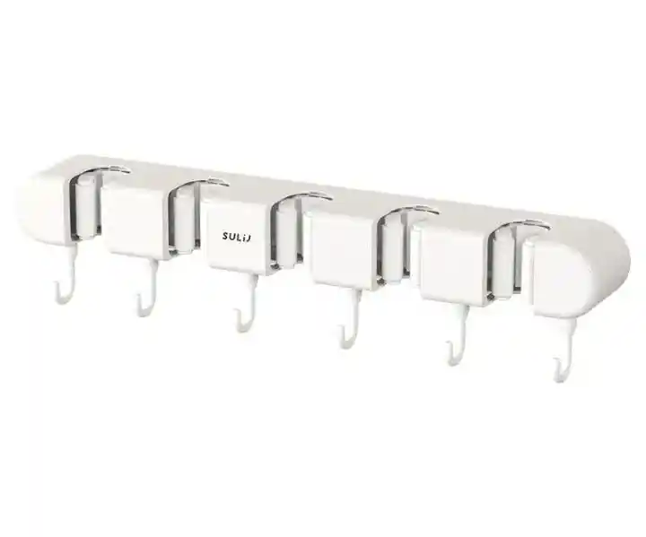 Organizador Pared Trapero Escobas Utensilios De Aseo