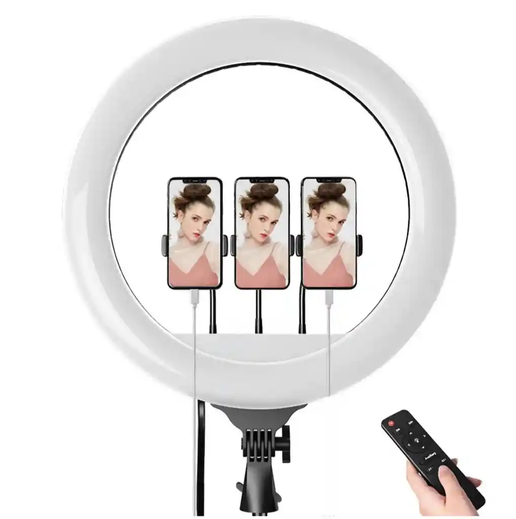 Aro De Luz Led Rgb 45 Cm Profesional + Control + trípode