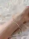 Pulsera Manilla Dorada Estilo Perlas Pequeñas