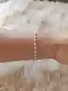 Pulsera Manilla Dorada Estilo Perlas Pequeñas