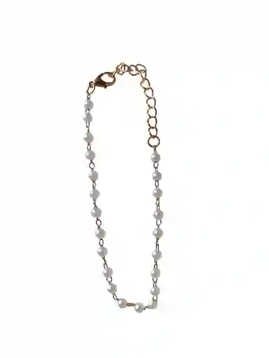 Pulsera Manilla Dorada Estilo Perlas Pequeñas