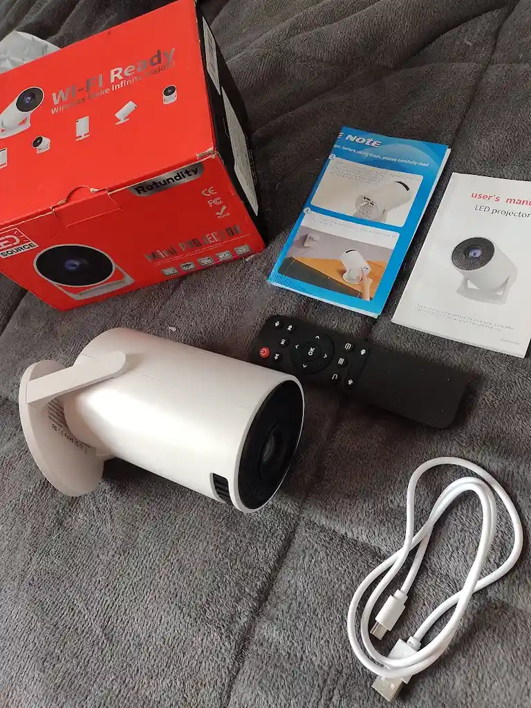 Proyector De Imagen Led Blanco Wi-fi Ready Wireless Make