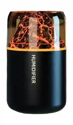 Humidificador Aromatizante Difusor Estilo Volcán Negro Pequeño