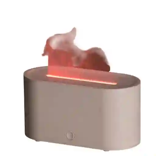 Humidificador Aromatizante Difusor Estilo Chimenea Blanco