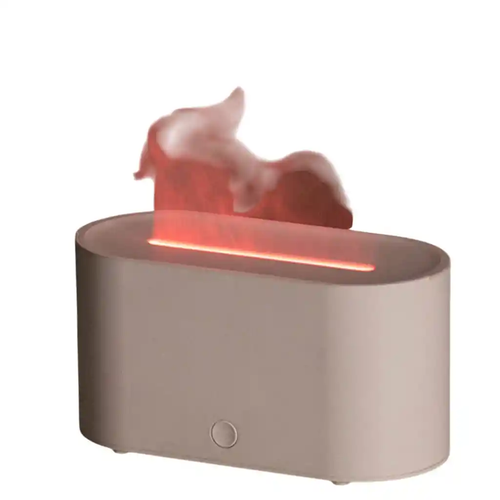 Humidificador Aromatizante Difusor Estilo Chimenea Blanco