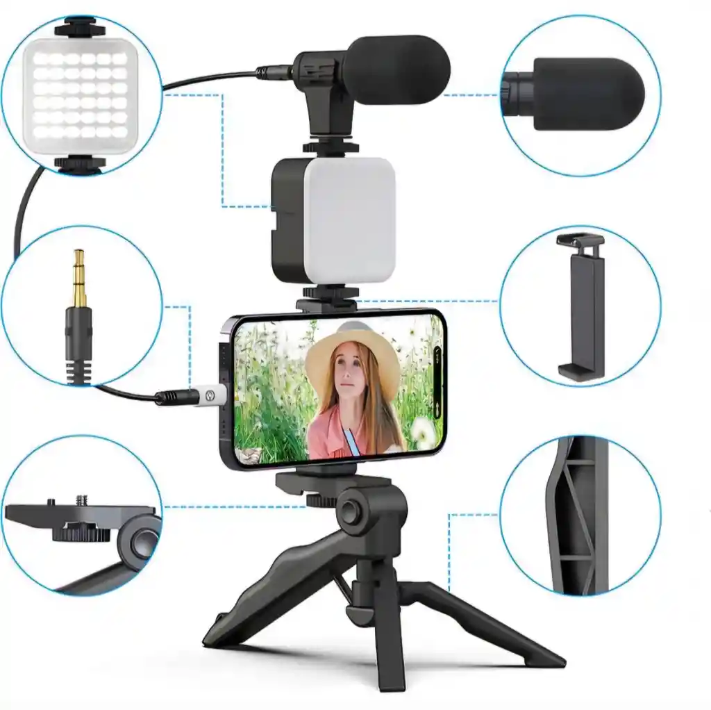 Kit Video Vlogging Para Celular Y cámara Kit Video Making
