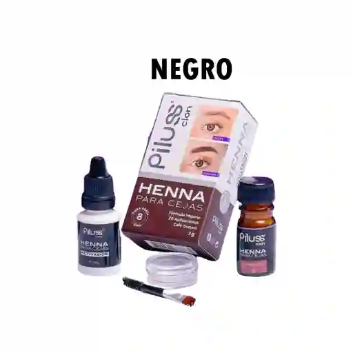 Piluss Henna Para Cejas Negro
