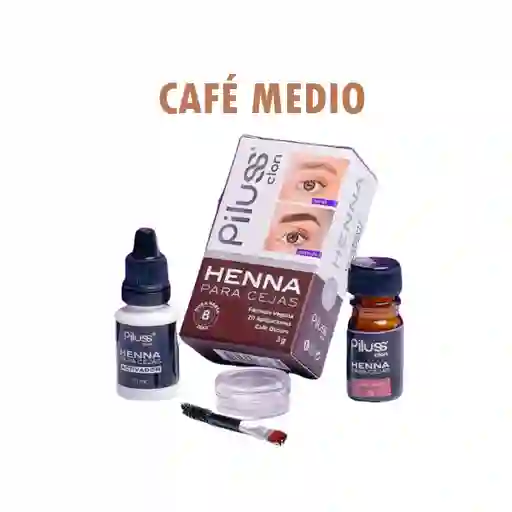 Piluss Henna Para Cejas Cafe Medio