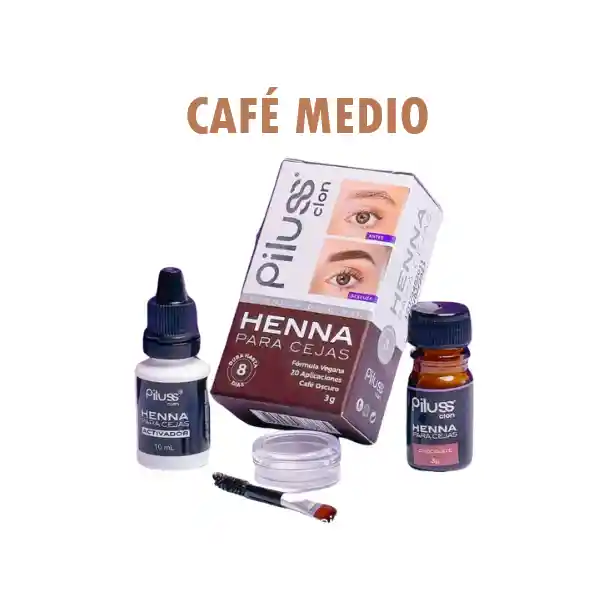 Piluss Henna Para Cejas Cafe Medio