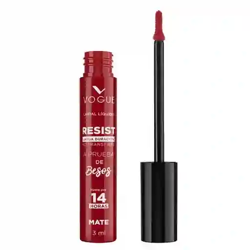 Vogue Labial Liquido Resist A Prueba De Besos Baila