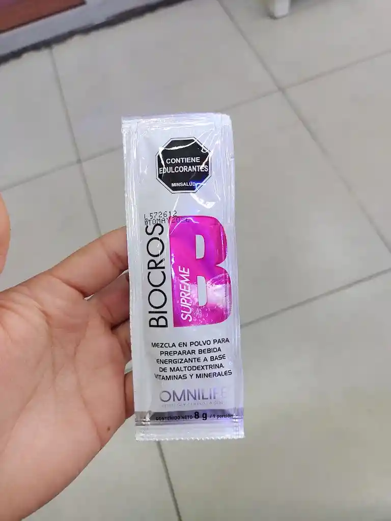 3 Sobres De Biocros Supreme Omnilife