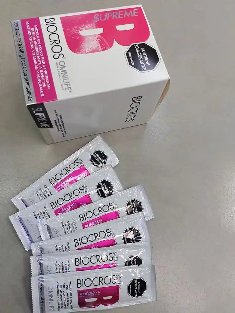 3 Sobres De Biocros Supreme Omnilife