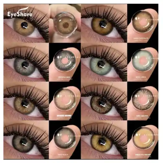 Lentes De Contacto Sin Graduación Eyeshare Color Marrón