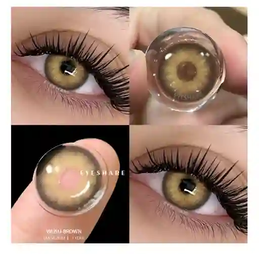 Lentes De Contacto Sin Graduación Eyeshare Color Marrón