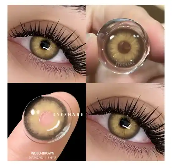 Lentes De Contacto Sin Graduación Eyeshare Color Marrón