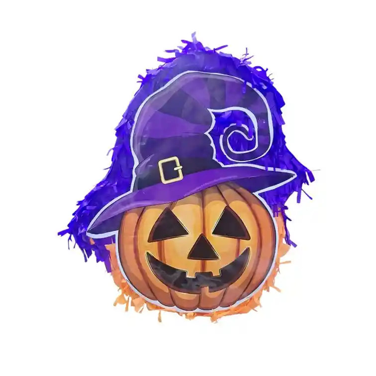 Piñata De Calabaza Para Halloween Papel