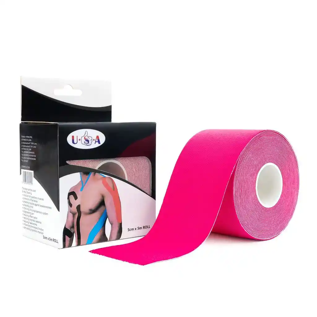 Cinta Kinesiologica Fucsia 5mts