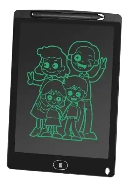 Tableta De Escritura Infantil Lcd 19cm Tablet Dibujo Negro