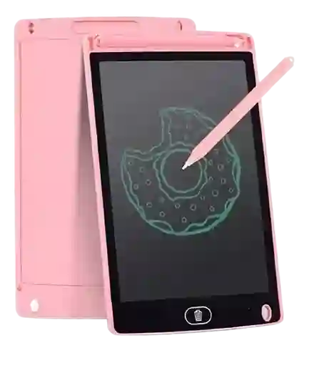 Tableta De Escritura Infantil Lcd 19cm Tablet Dibujo Rosa