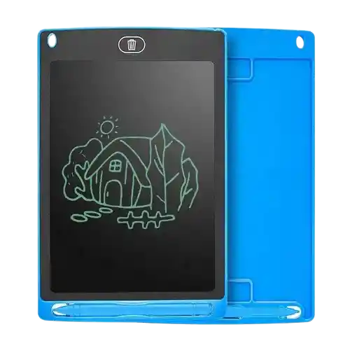 Tableta De Escritura Infantil Lcd 19cm Tablet Dibujo Azul
