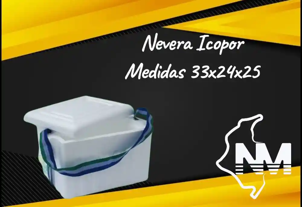 Nevera Icopor 33x24x25