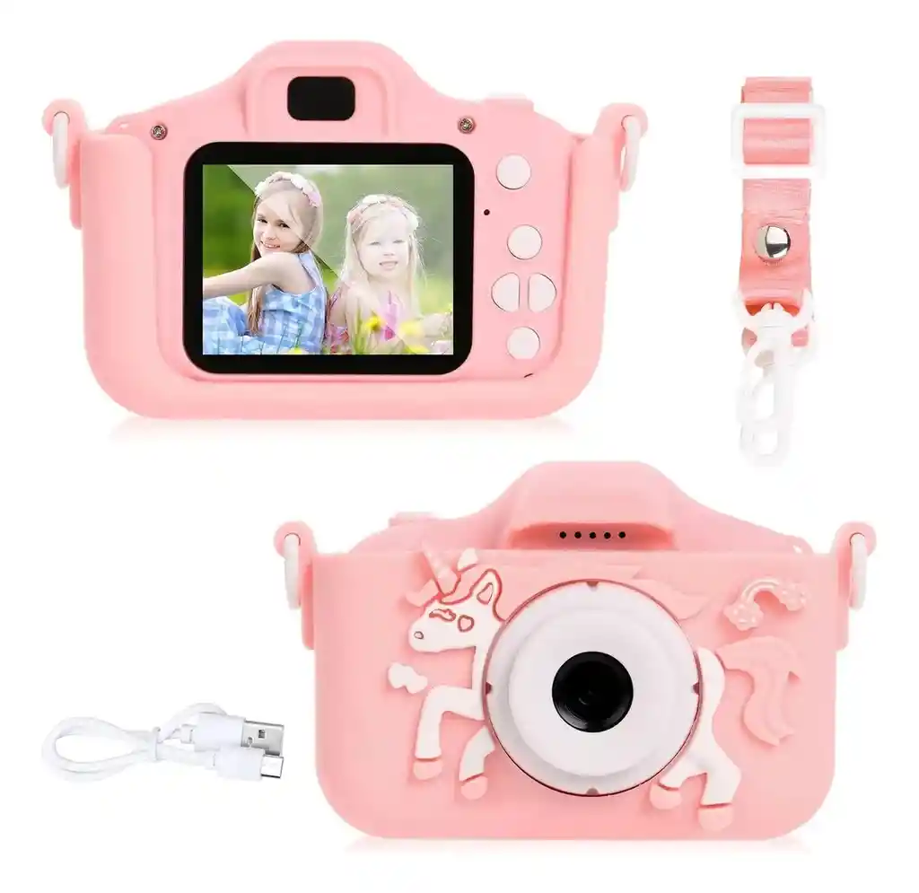 Camara Digital Infantil 2.0 Forma De Unicornio