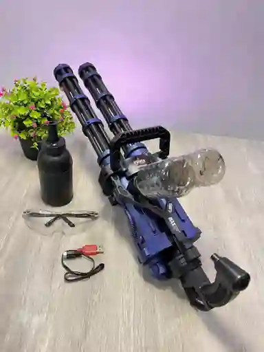 Pistola De Juguete Tipo Ametralladora Gatling Hidrogel
