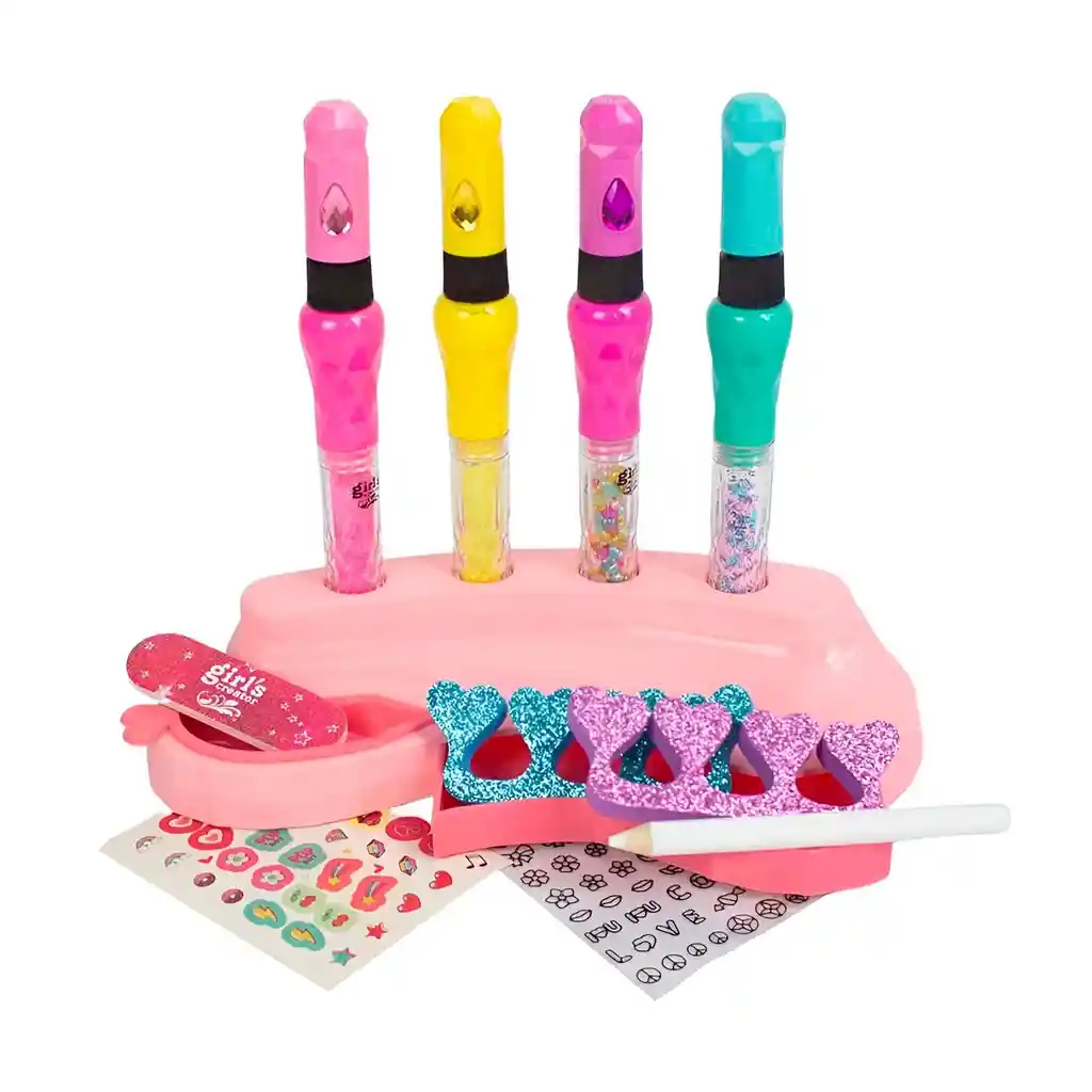 Juego Manicure Kit Personaliza Uñas Juguetes Niñas Didactico