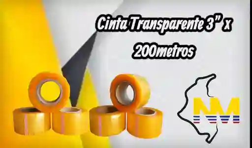 Cinta Transparente 3¨ X200metros