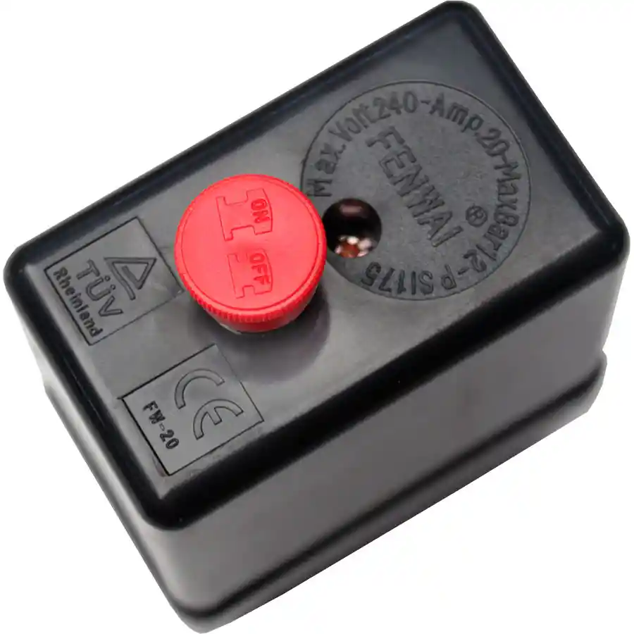 Presostato Automático De Botón 4 Vías 175psi Para Compresor