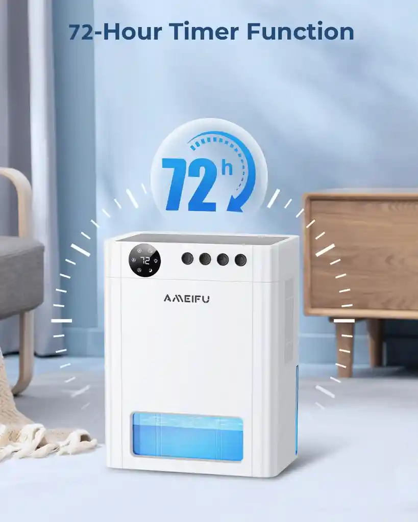 Deshumidificador Ultra Silencioso Electrico Portatil